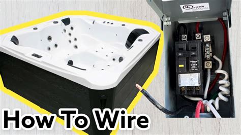 spa box electrical|50 amp hot tub wiring.